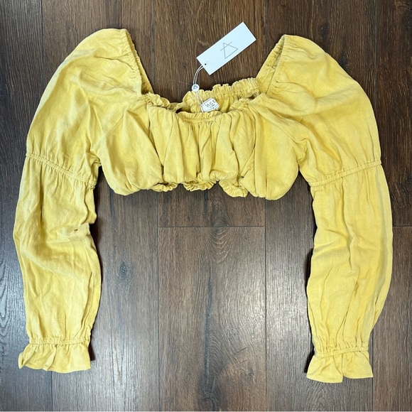 🆕 Sage the label flavor of Tuscany crop top SZ MED - Picture 2 of 6